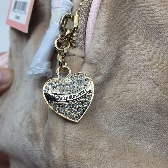 NWT Juicy Couture Queen Of Everything Backpack Velour Cafe/Powder Blush - Picture 8 of 17
